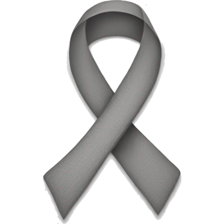 grey cancer ribbon emoji