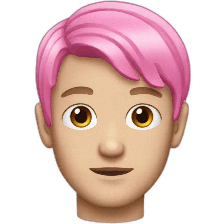 Lil peep have a pink hair emoji