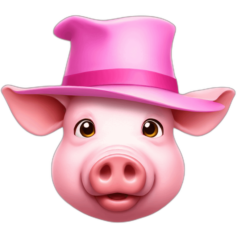 Pig in Hat emoji