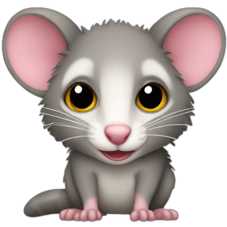 possum with had emoji