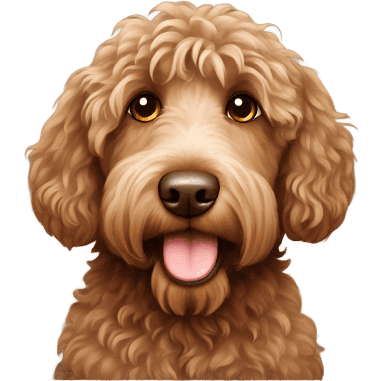 Australian labradoodle brown emoji