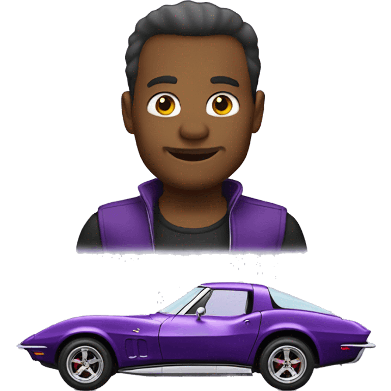 Purple corvette emoji