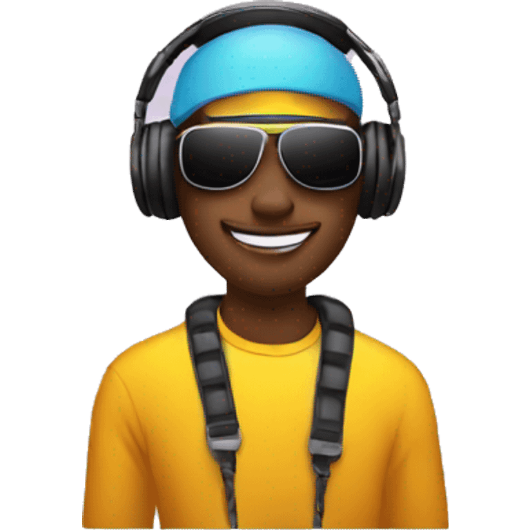 DJ at rave emoji