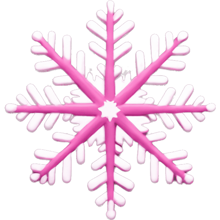 Pink snowflake emoji