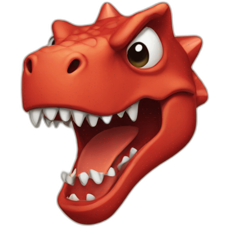 angry red dinosaur emoji emoji