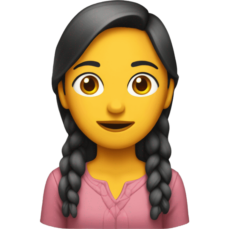 chica colorada emoji