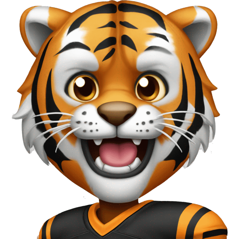 Tiger with jersey emoji