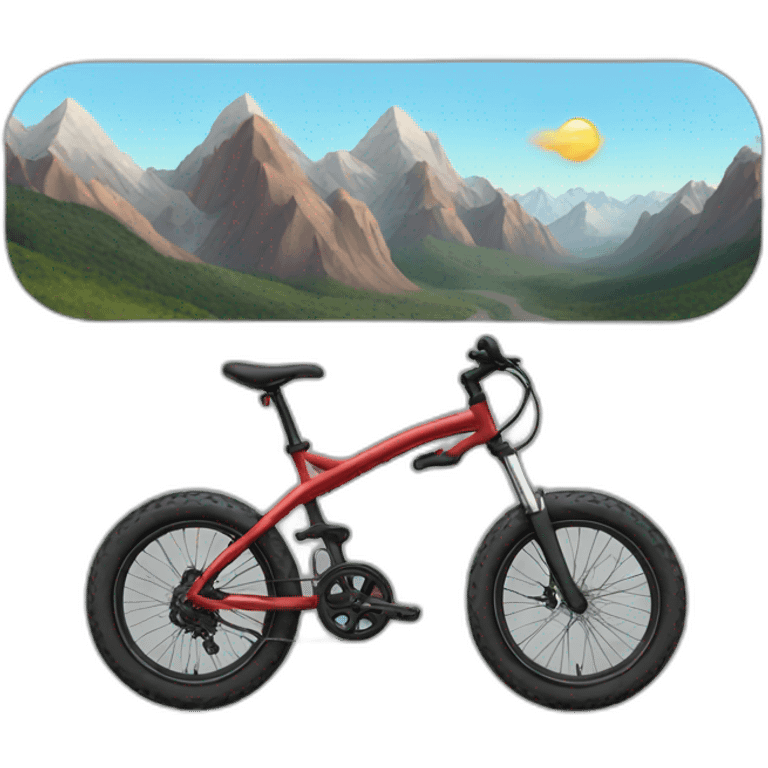 bike at mountains emoji