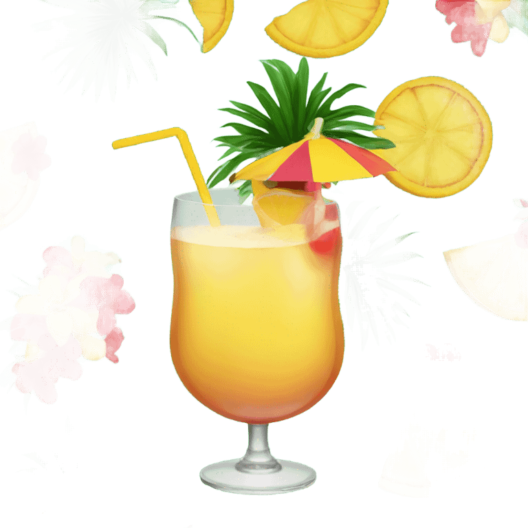 Tropical Cocktail cheers emoji