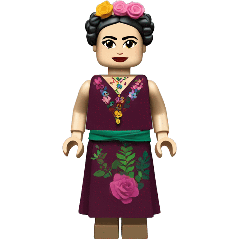 Frida Kahlo lego full body emoji