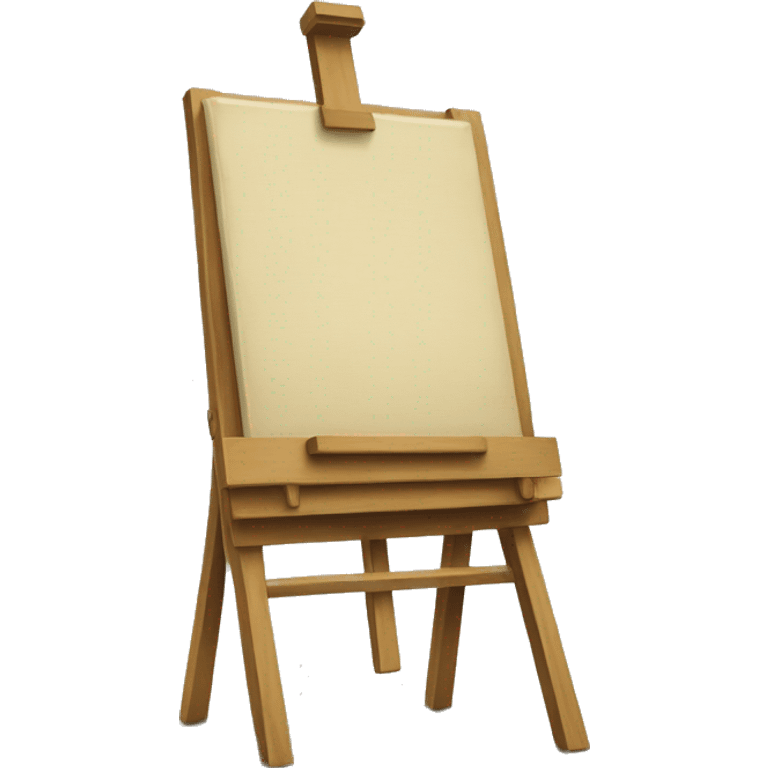 easel with a painting
 emoji