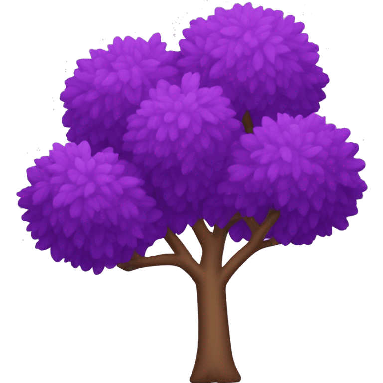 Hojas de árbol color morado emoji