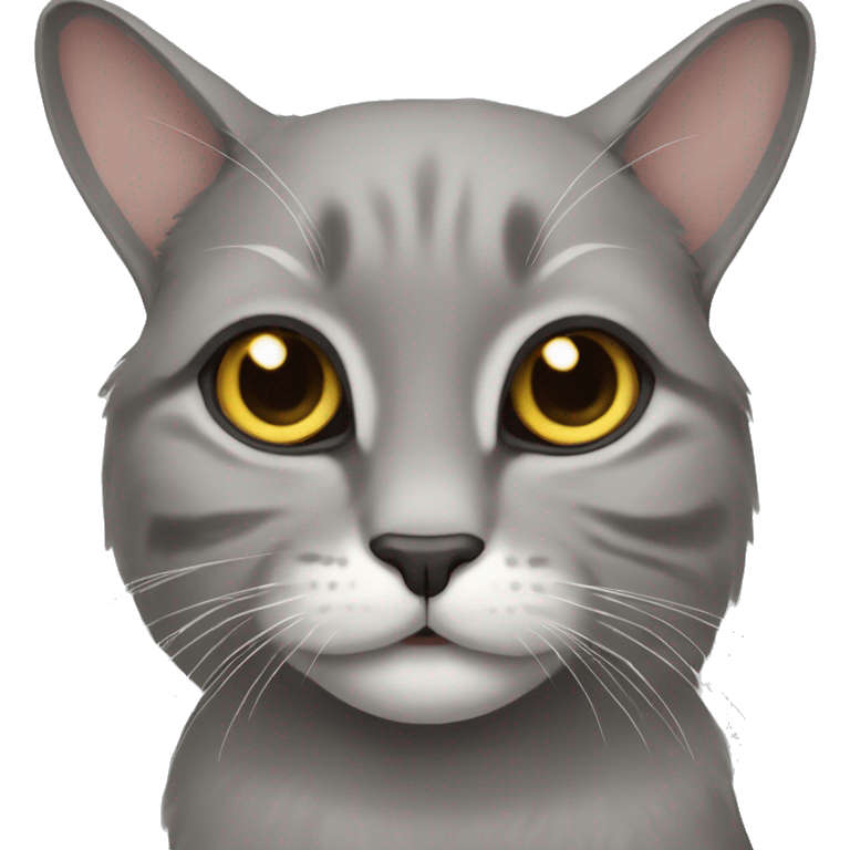 grey lop-eared cat emoji