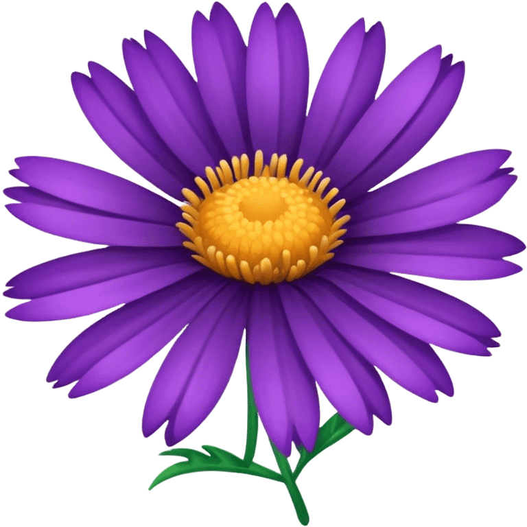 A single purple aster flower emoji