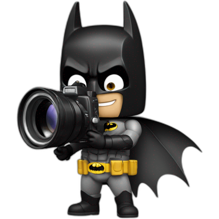 batman with a camera emoji