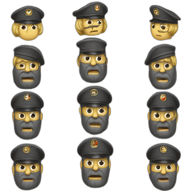 german président guerre emoji