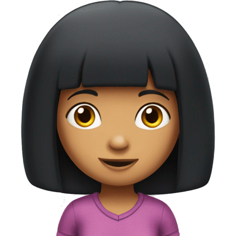 Black hair Dora the explora  emoji