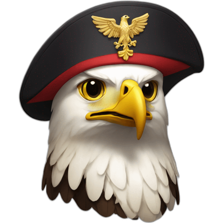 golden imperial eagle with napoleon hat emoji