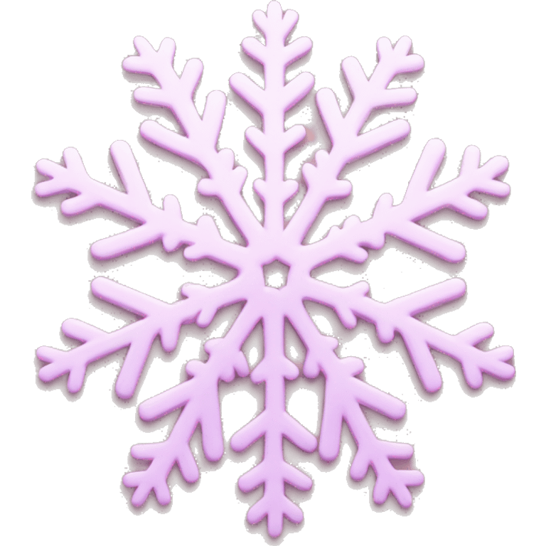 pastel pink snowflake  emoji