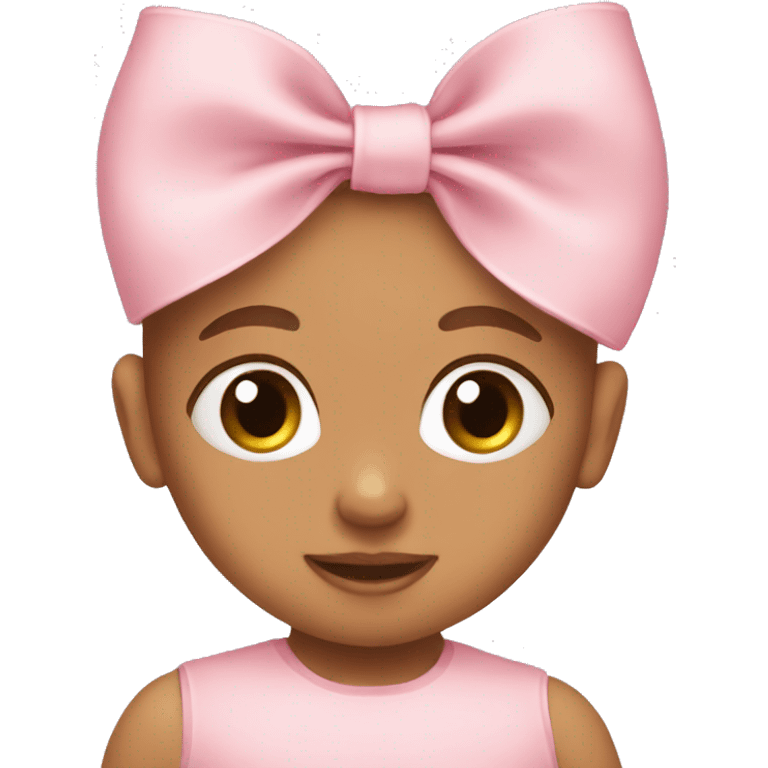 Baby pink bow  emoji