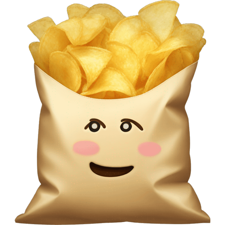 potato chips bag emoji