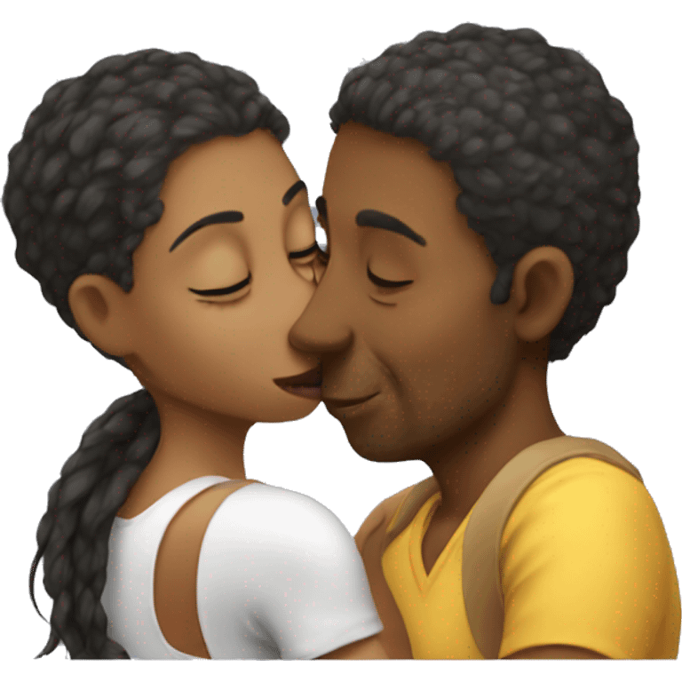 rat kiss a women emoji