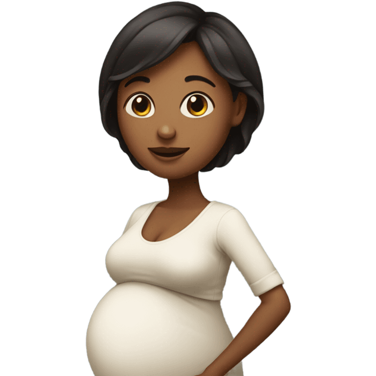 Pregnant girl emoji