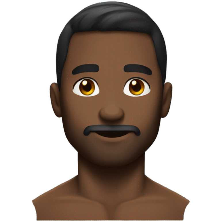 A very buff balck man emoji