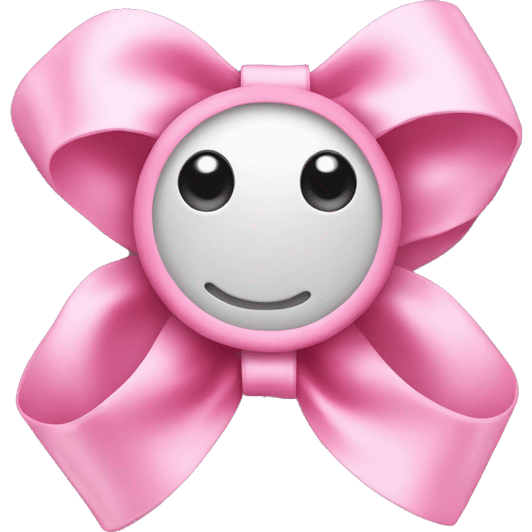 A beautiful pink bow  emoji