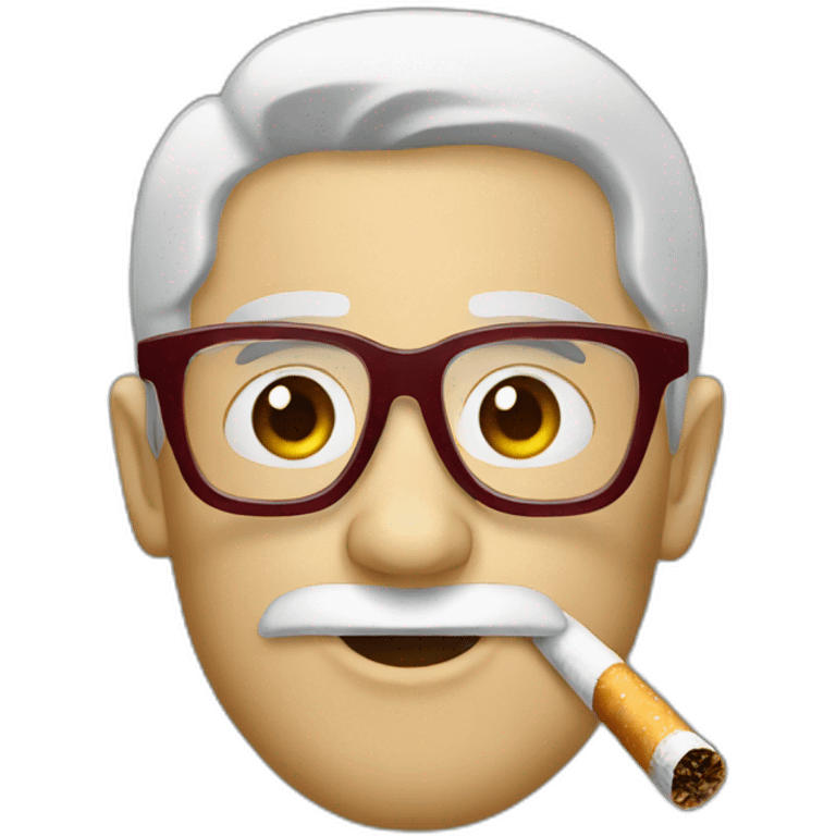 smoking glasses emoji emoji