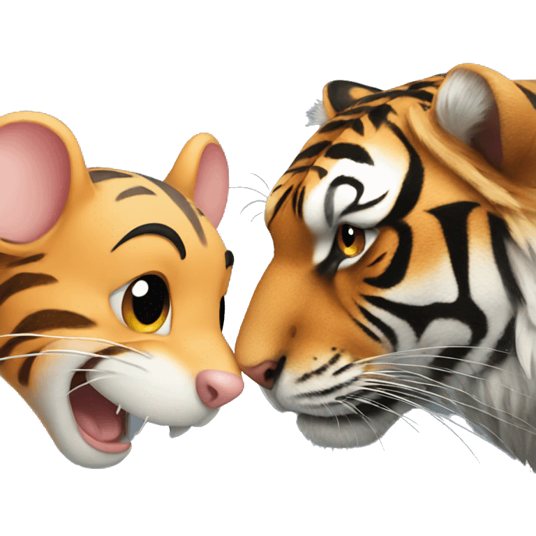 Mouse with Tiger  emoji