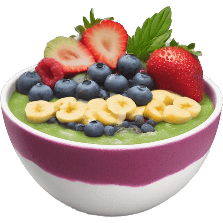 Smoothie bowl emoji