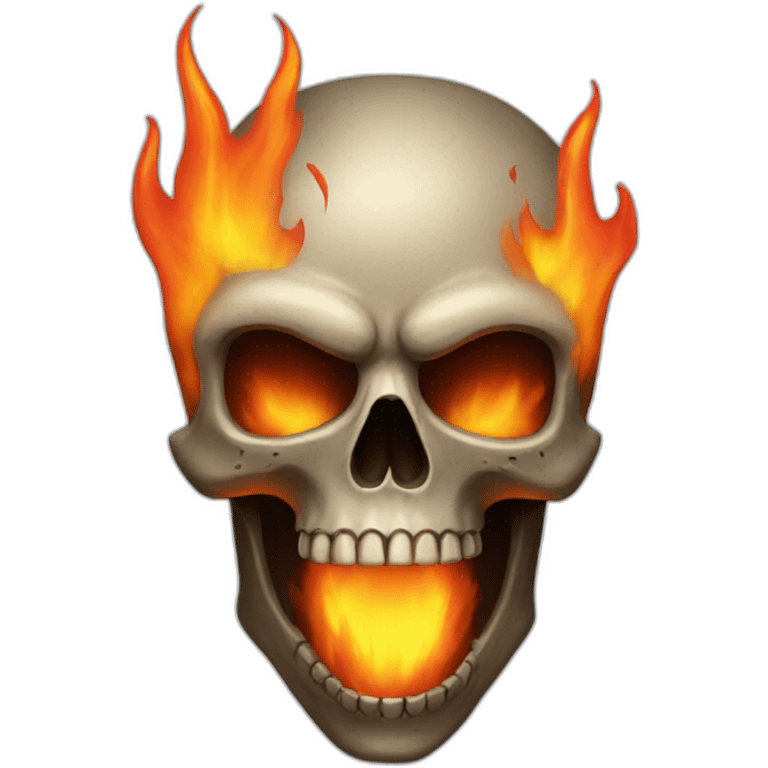 fire skull emoji