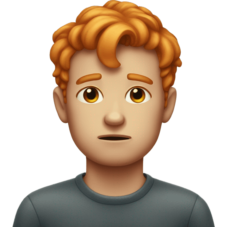 sad ginger boy emoji