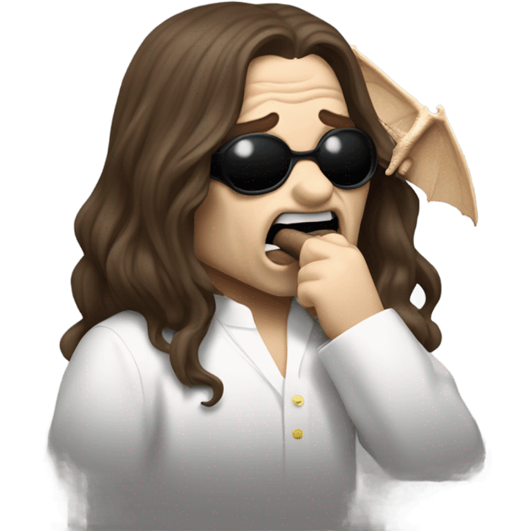 ozzy osbourne biting a bat emoji