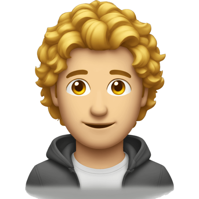 Uomo magro nel volto capelli molto corti  emoji