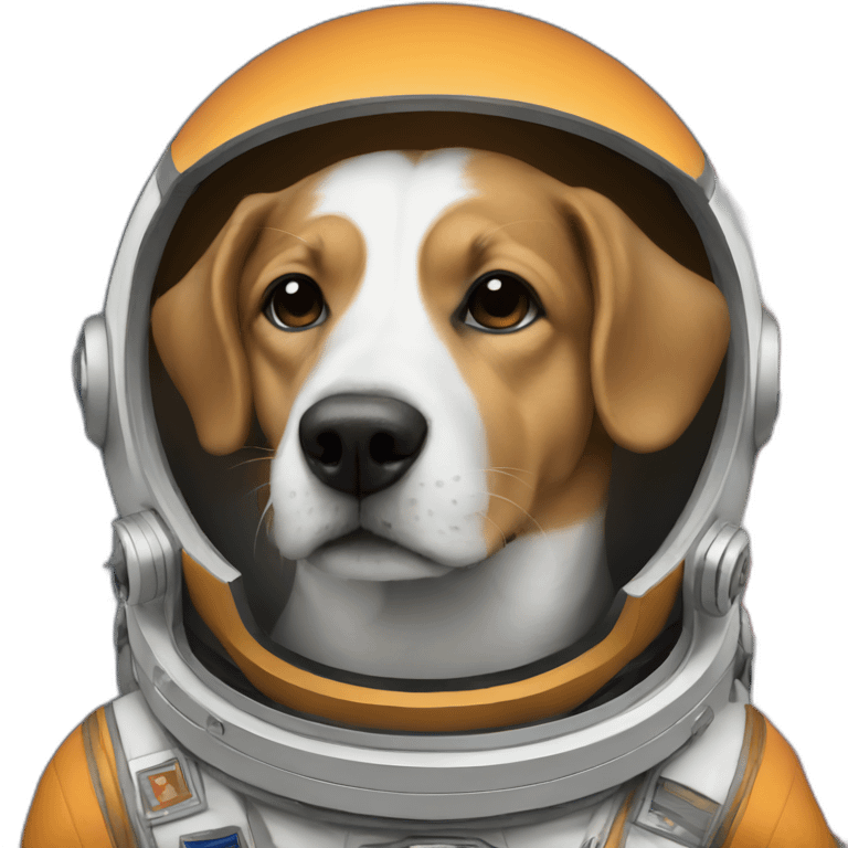 Dog in space suite emoji