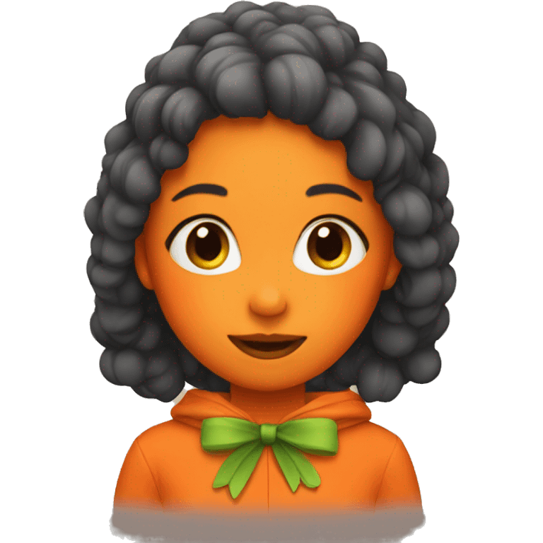 girl in carrot costume  emoji