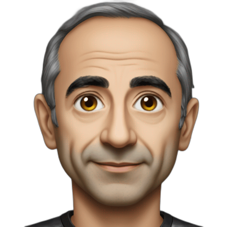 Zemmour prend une photo avec un noir emoji