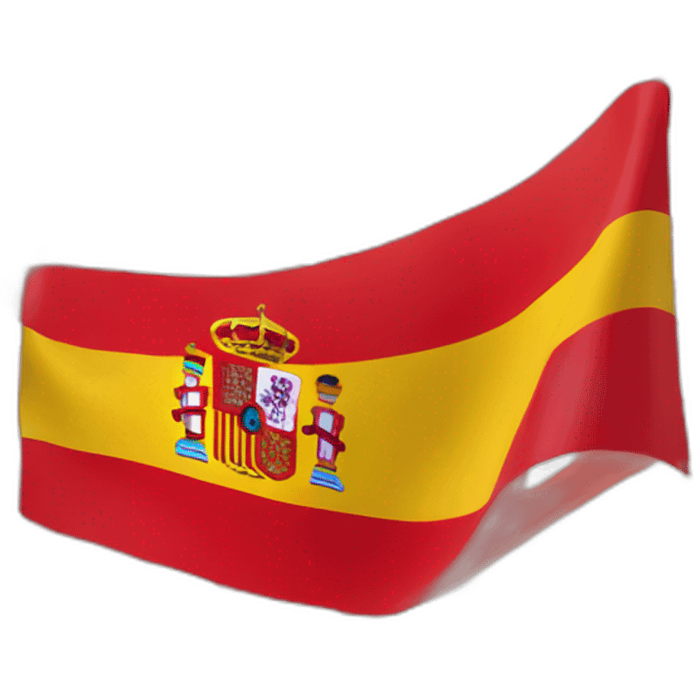 Flag of spain 3d emoji