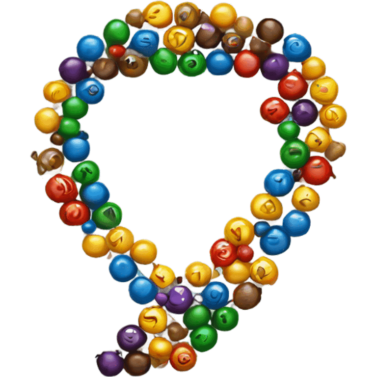 letter with beads emoji