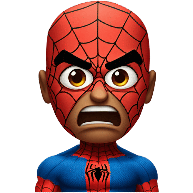 Angry mr spiderman emoji