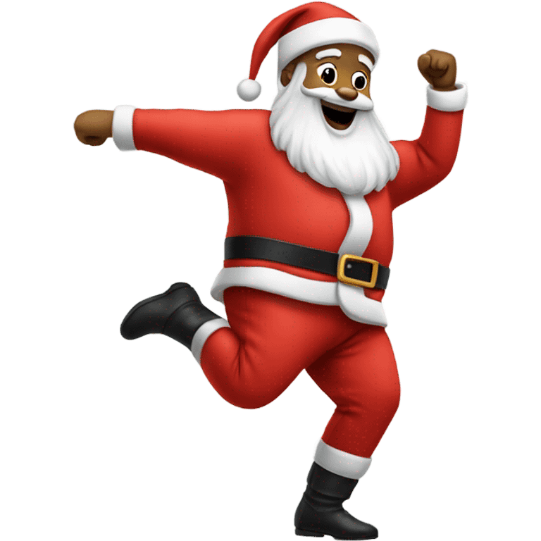 Santa twerking emoji