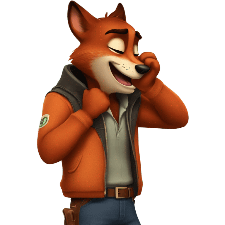 Nick Wilde coughing emoji