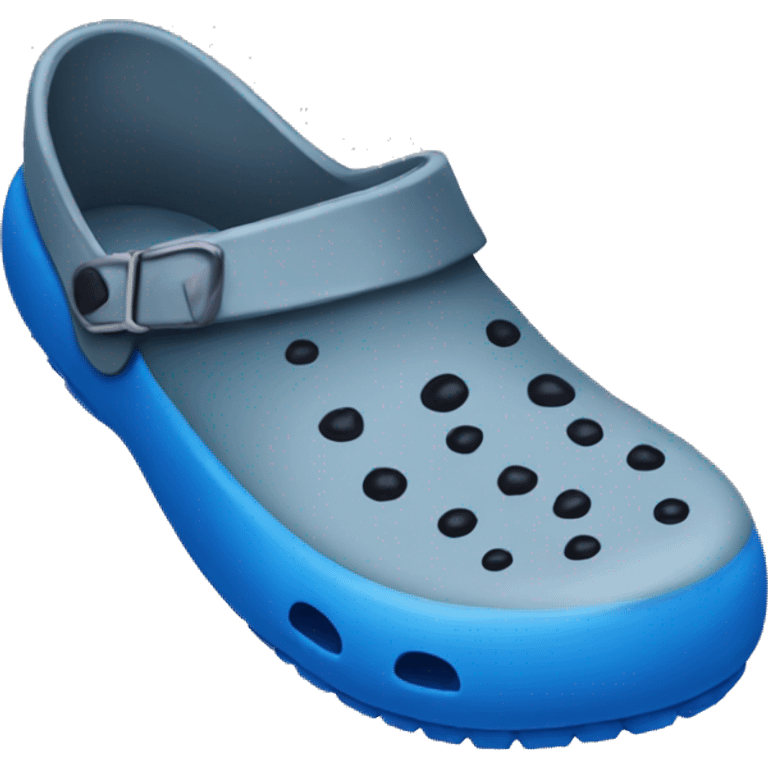 Blue crocs emoji