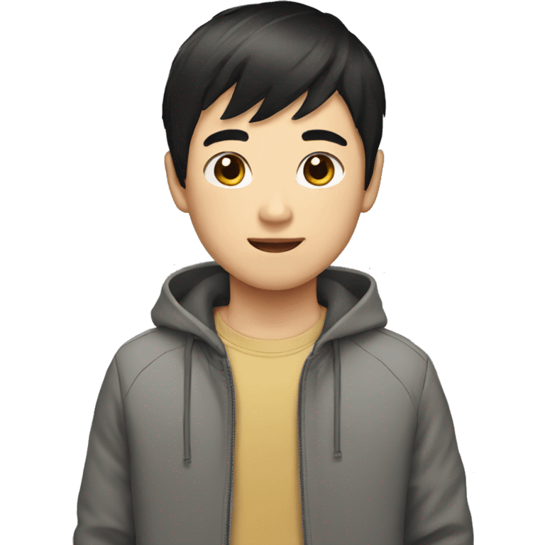 boy emoji black hair asian emoji