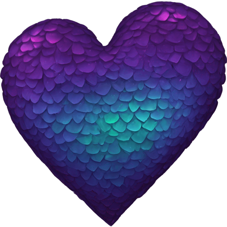 dark iridescent scale heart emoji