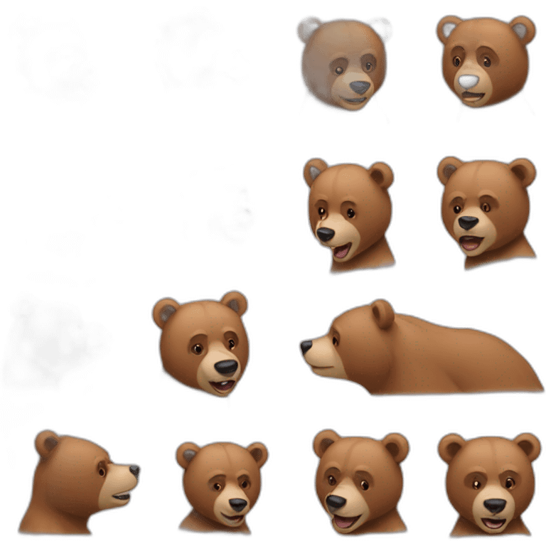 bears exchaning emoji