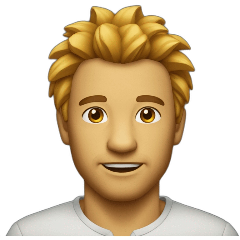 Homme tête de lion emoji