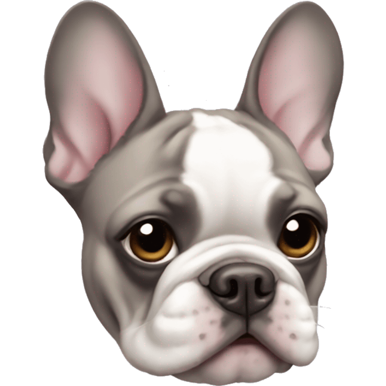 Lilac sable French bulldog emoji